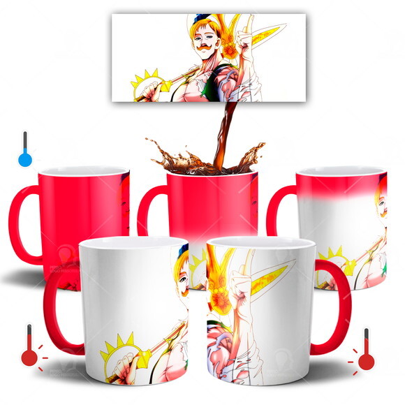 Caneca Mágica Nanatsu No Taizai Escanor Leão do Orgulho
