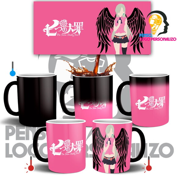Caneca Mágica Nanatsu No Taizai Elizabeth + Caixa Mod 008
