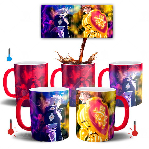 Caneca Mágica Nanatsu No Taizai Escanor vs Estarossa