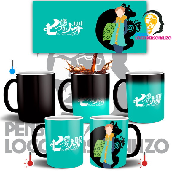 Caneca Mágica Nanatsu No Taizai King + Caixa Mod 010