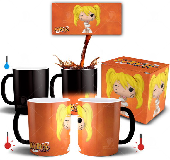 Caneca Mágica Naruto Jutsu Sexy + Caixinha