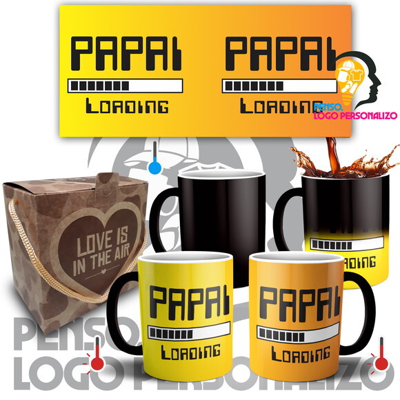 Caneca Mágica Nascimento Futuro Papai + Caixinha