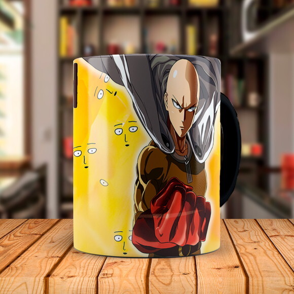 Caneca Mágica one punch Saitama com Nome