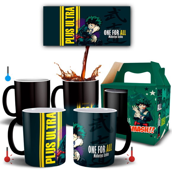 Caneca Mágica Personalizada Boku No Hero Deku One For All