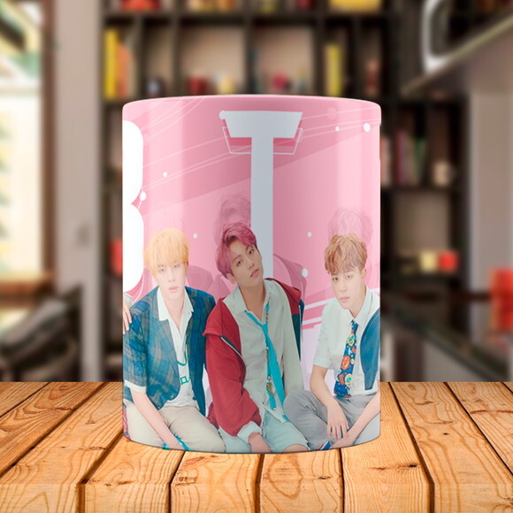 Caneca Mágica Personalizada Bts Bt21 com Nome