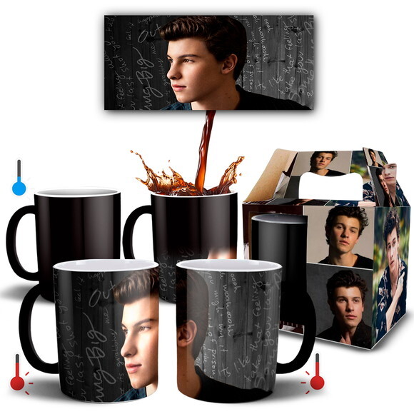 Caneca Mágica Personalizada Cantor Shawn Mendes -Mod 002
