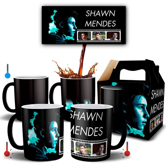 Caneca Mágica Personalizada Cantor Shawn Mendes -Mod 004