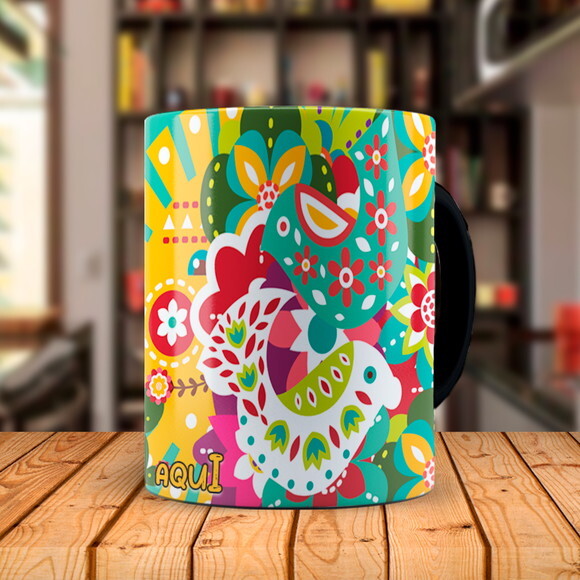 Caneca Mágica Personalizada Frida Kahlo Arte