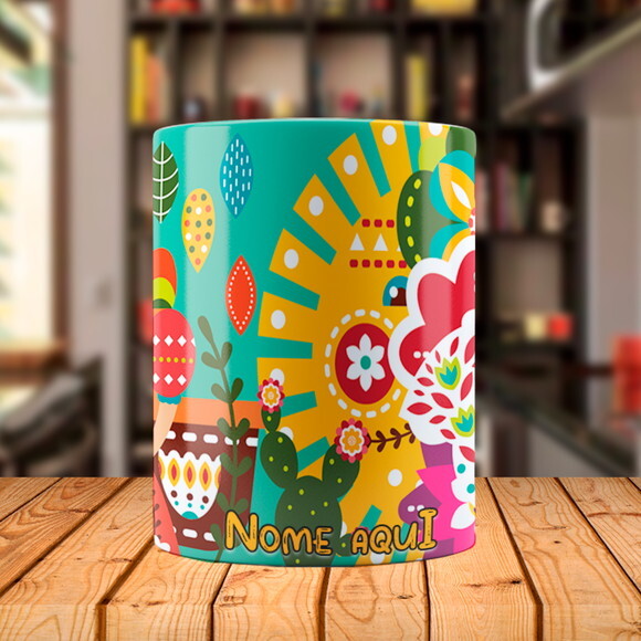 Caneca Mágica Personalizada Frida Kahlo Arte