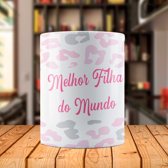 Caneca Mágica Personalizada Melhor Filha do Mundo