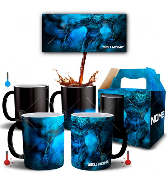 Caneca Mágica Personalizada Jogo Outlast Com Nome - Mod 004