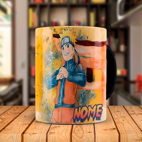 Caneca Mágica Personalizada Naruto com Nome