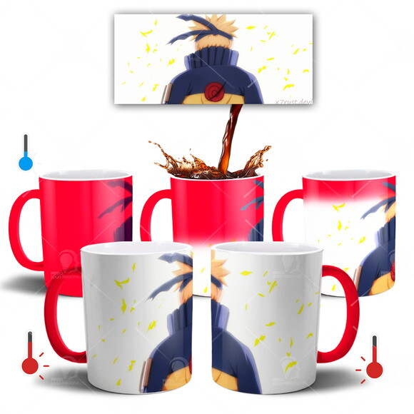 Caneca Mágica Personalizada Naruto Shippuden