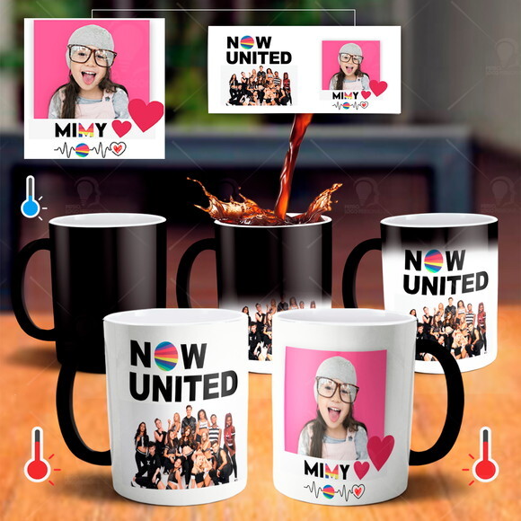 Caneca Mágica Personalizada Now United Com Nome E Foto