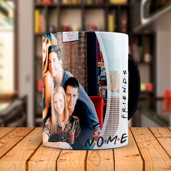 Caneca Mágica Personalizada Série Friends com Nome