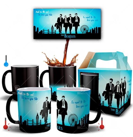Caneca Mágica Personalizada The Beatle s - Mod 008