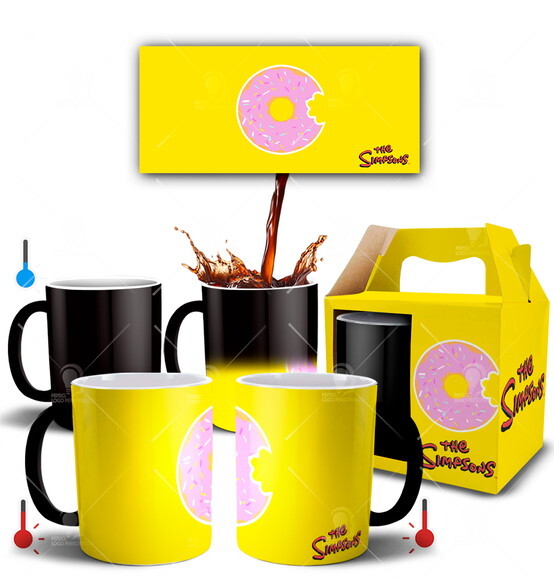 Caneca Mágica Personalizada The Simpsons + Mod 002