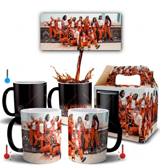 Caneca Mágica Personalizado Grupo Now United - Mod 002