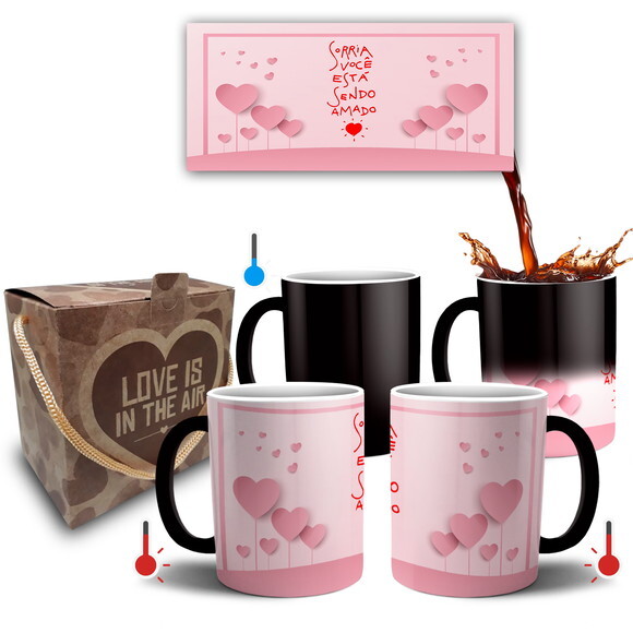 Caneca Mágica Presente de Namoro Noivos Casal - Mod 020