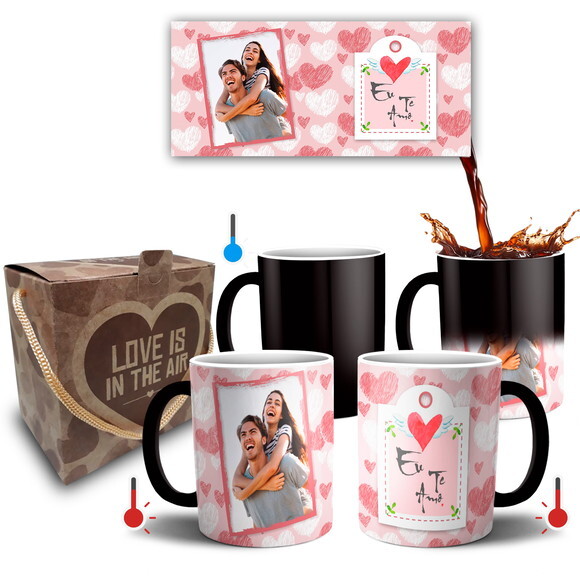 Caneca Mágica Presente de Namoro Noivos Casal - Mod 016