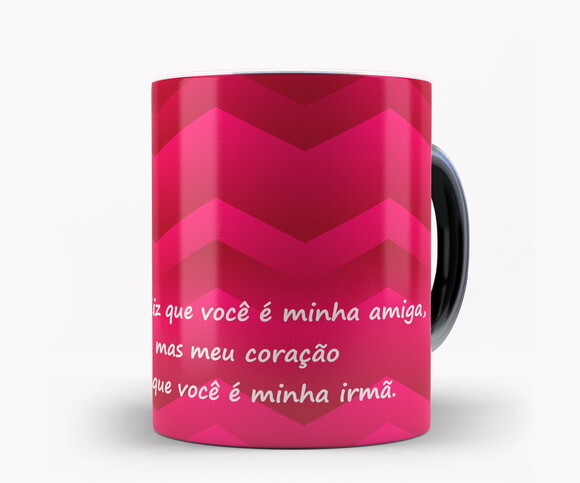 Caneca Mágica Presente Melhor Amiga Amizade com Fotos