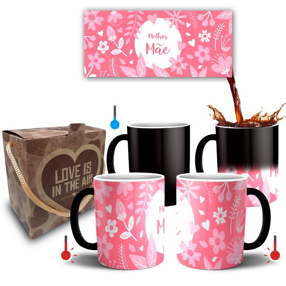 Caneca Mágica Presente Melhor Mãe + Caixa - Mod 031