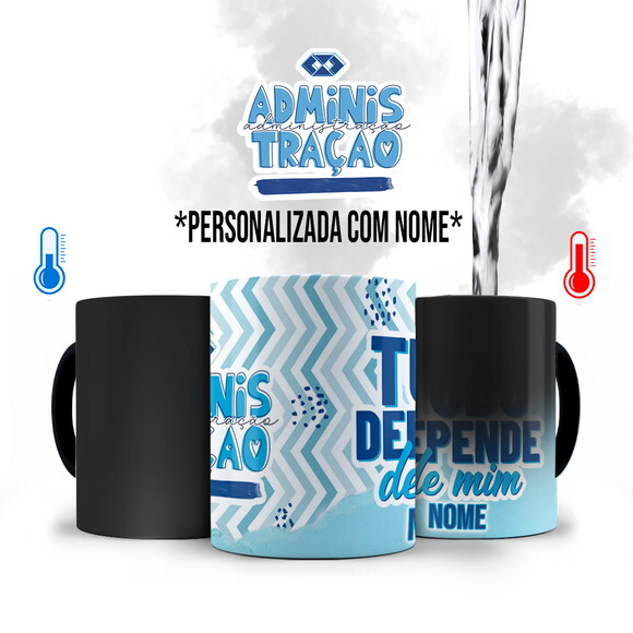 Caneca Mágica Profissão Administração com Nome