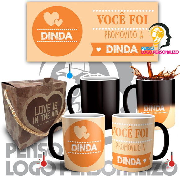 Caneca Mágica promovida a Dinda Madrinha de Batizado + Caixa