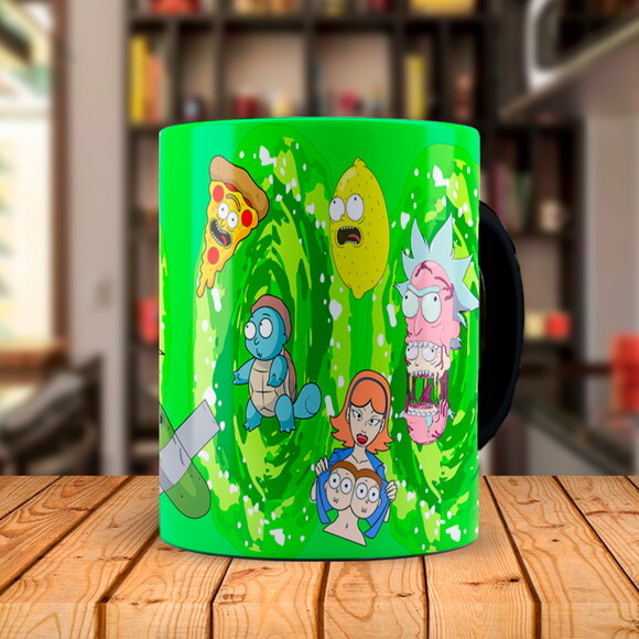 Caneca Mágica Rick and Morty com Nome