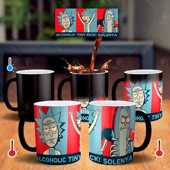 Caneca Mágica Rick And Morty Triplo- Mod 001