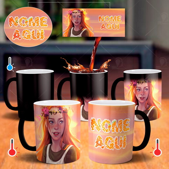 Caneca Mágica Série Anne With An E Personalizado Com Nome