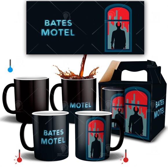 Caneca Mágica Série Bates Motel + Caixinha Personalizada