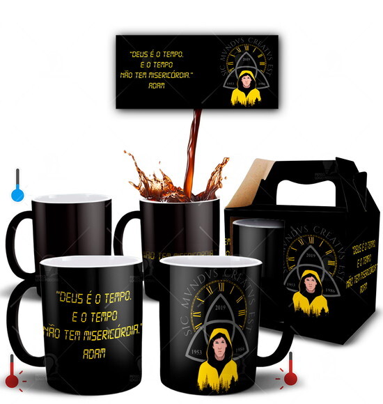 Caneca Mágica Série Dark Netflix personalizada + Caixinha