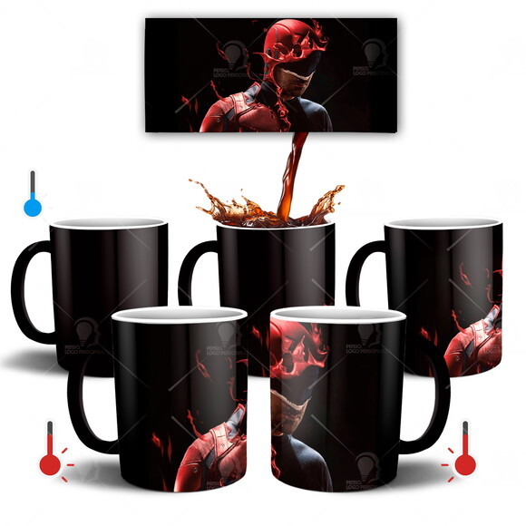 Caneca Mágica Série Demolidor + Caixinha - Mod 001