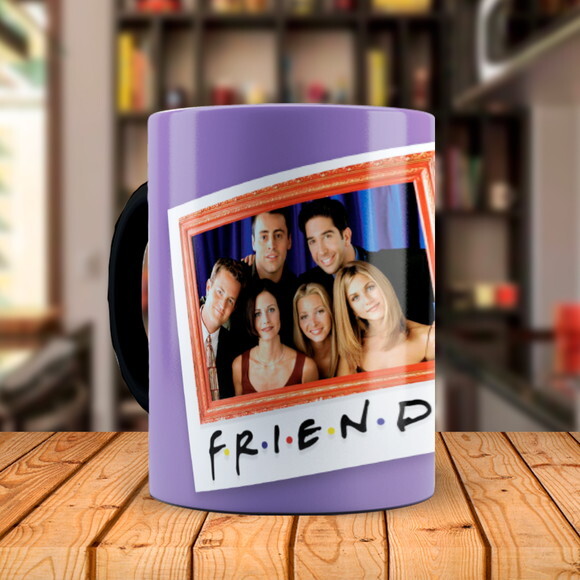 Caneca Mágica Série Friends com Nome Personalizado