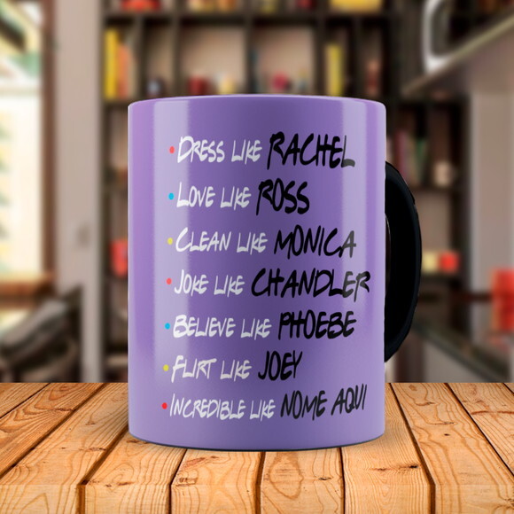 Caneca Mágica Série Friends com Nome Personalizado