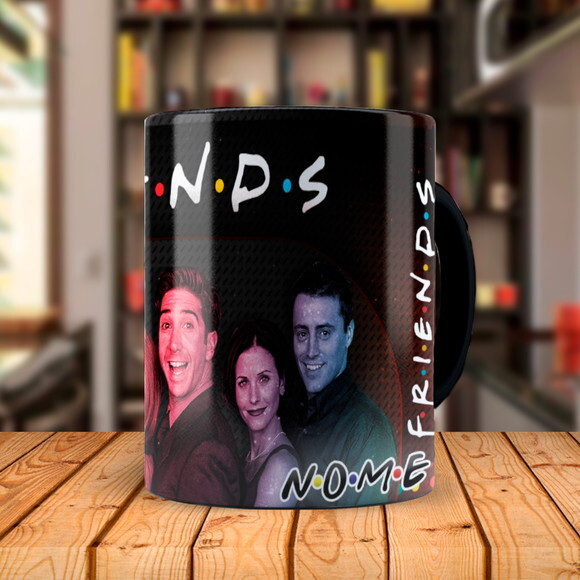 Caneca Mágica Série Friends Personalizada com Nome