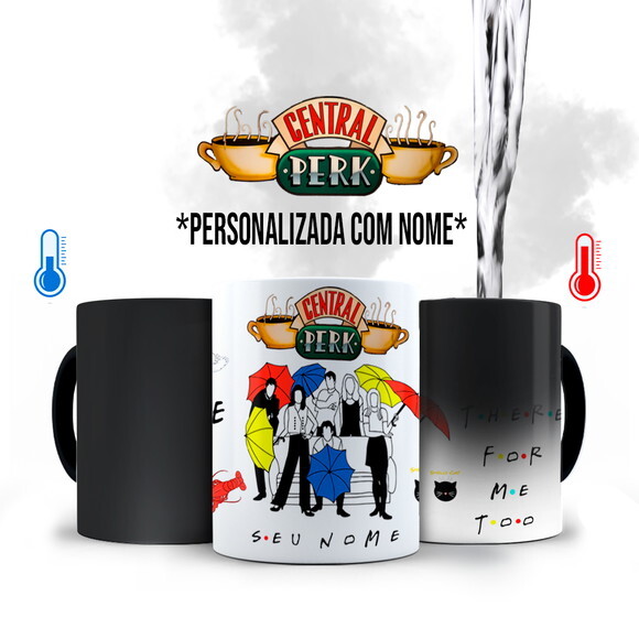 Caneca Mágica Série Friends Personalizado com Nome