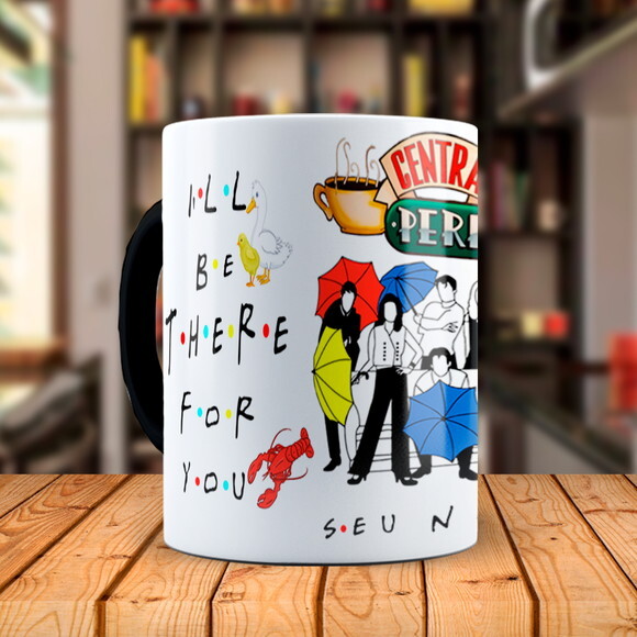 Caneca Mágica Série Friends Personalizado com Nome