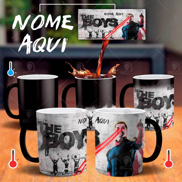 Caneca Mágica Série The Boys com Nome Personalizado