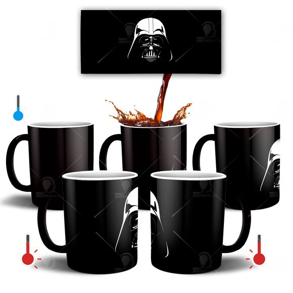 Caneca Mágica Star Wars Darth Vader + Caixinha Mod 001