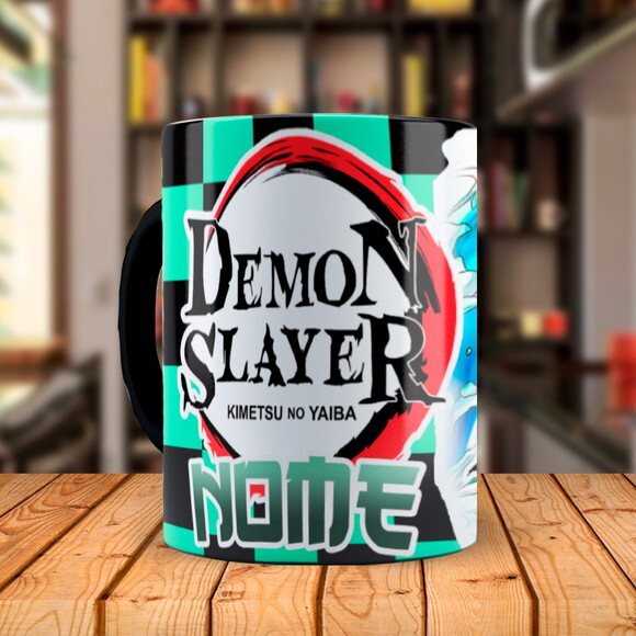 Caneca Mágica Tanjiro Demon Slayer com Nome