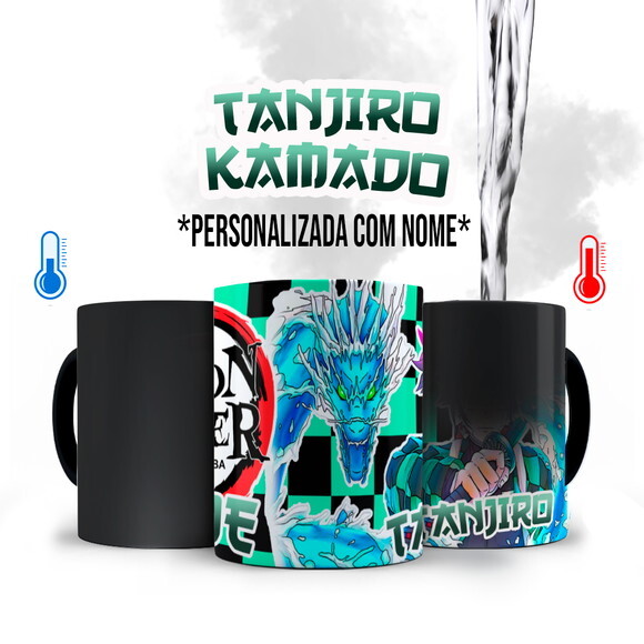 Caneca Mágica Tanjiro Demon Slayer com Nome