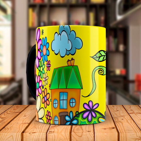 Caneca Mágica Te Amo Mãe com Nome Personalizado