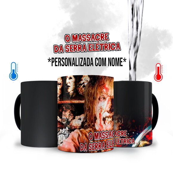 Caneca Mágica Terror Massacre da Serra Elétrica com Nome