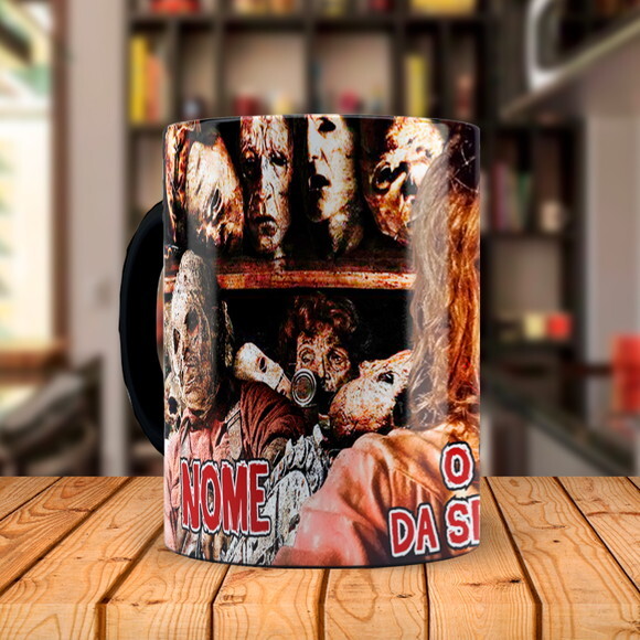 Caneca Mágica Terror Massacre da Serra Elétrica com Nome