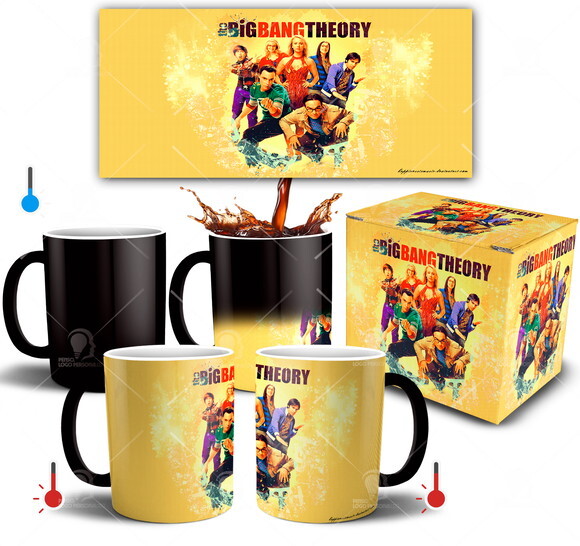 Caneca Mágica The Big Theory Série + Caixinha Mod 001