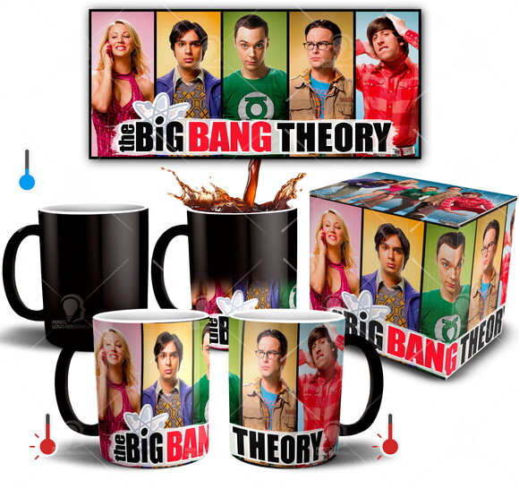Caneca Mágica The Big Theory Série + Caixinha Mod 005