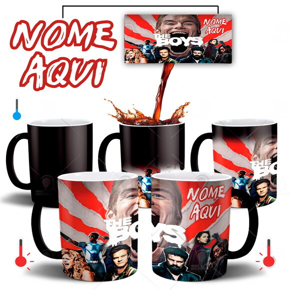 Caneca Mágica The Boys com Nome Personalizado