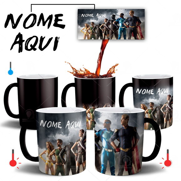 Caneca Mágica The Boys Série com Nome Personalizado
